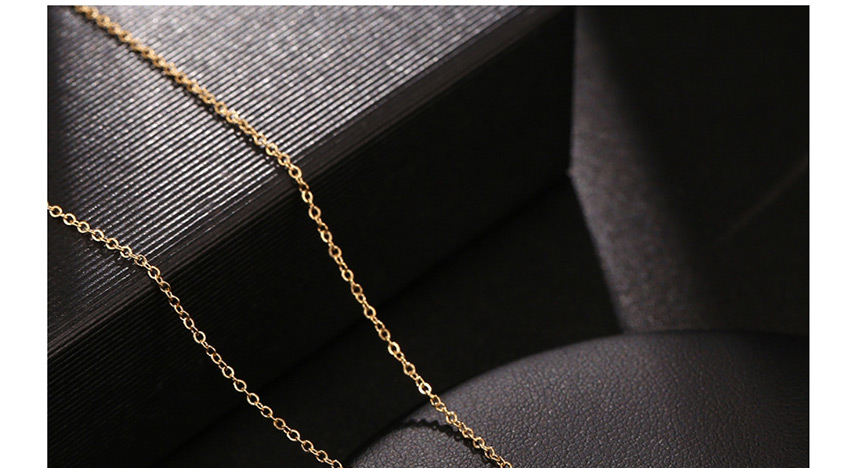 Fashion Golden Gloss Round Brand Stainless Steel Polished Necklace,Necklaces