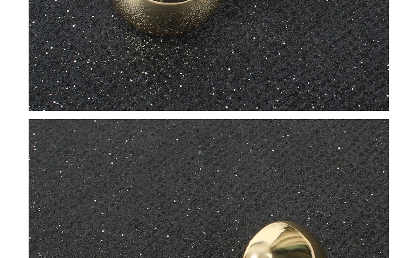 Fashion Golden Geometric Round Electroplated Metal Earrings,Stud Earrings