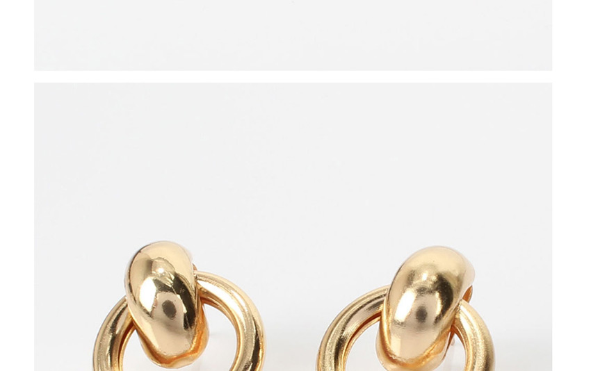 Fashion Golden Geometric Alloy Plating Hollow Earrings,Drop Earrings