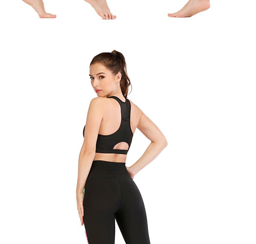 Fashion Color Matching [pants Only] Flower Print Contrast Yoga Yoga Pants,Pants