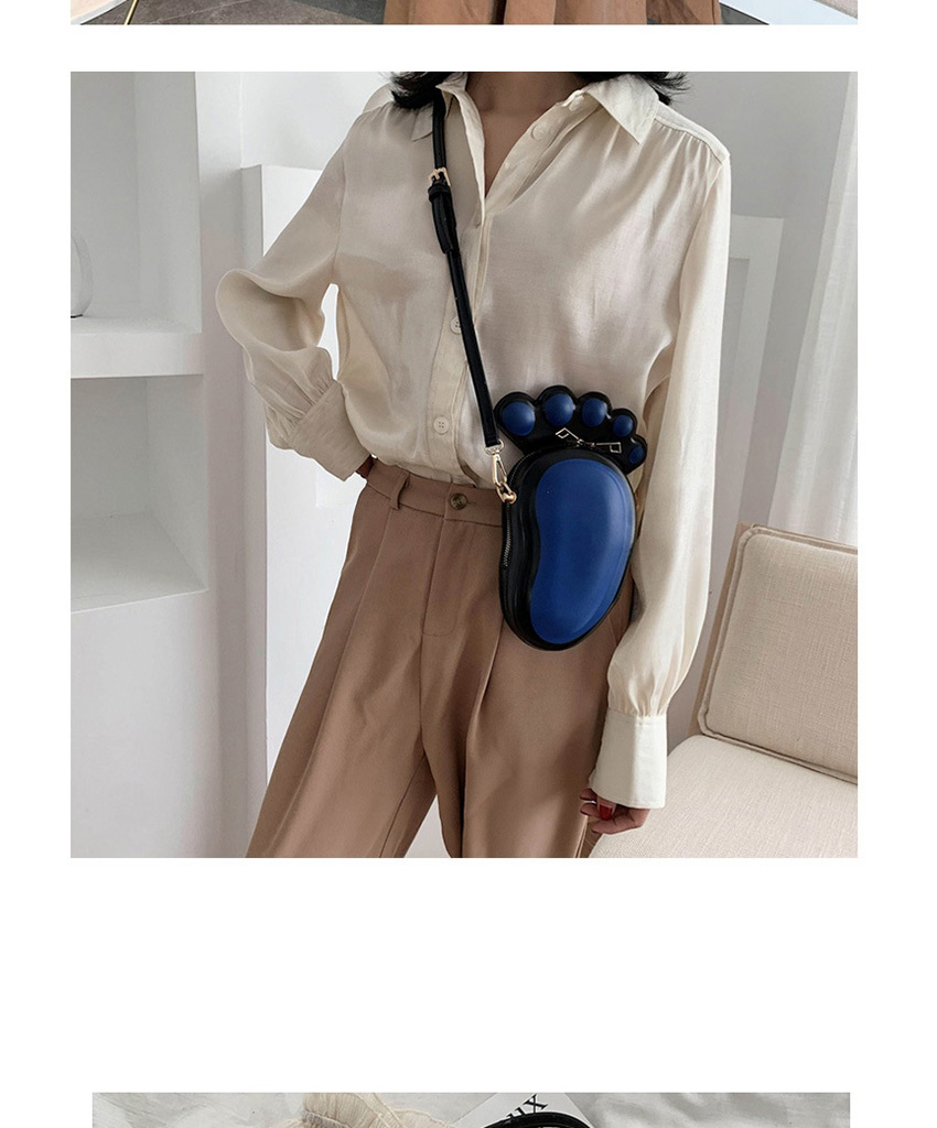 Fashion Blue Cartoon Foot Shoulder Bag,Shoulder bags