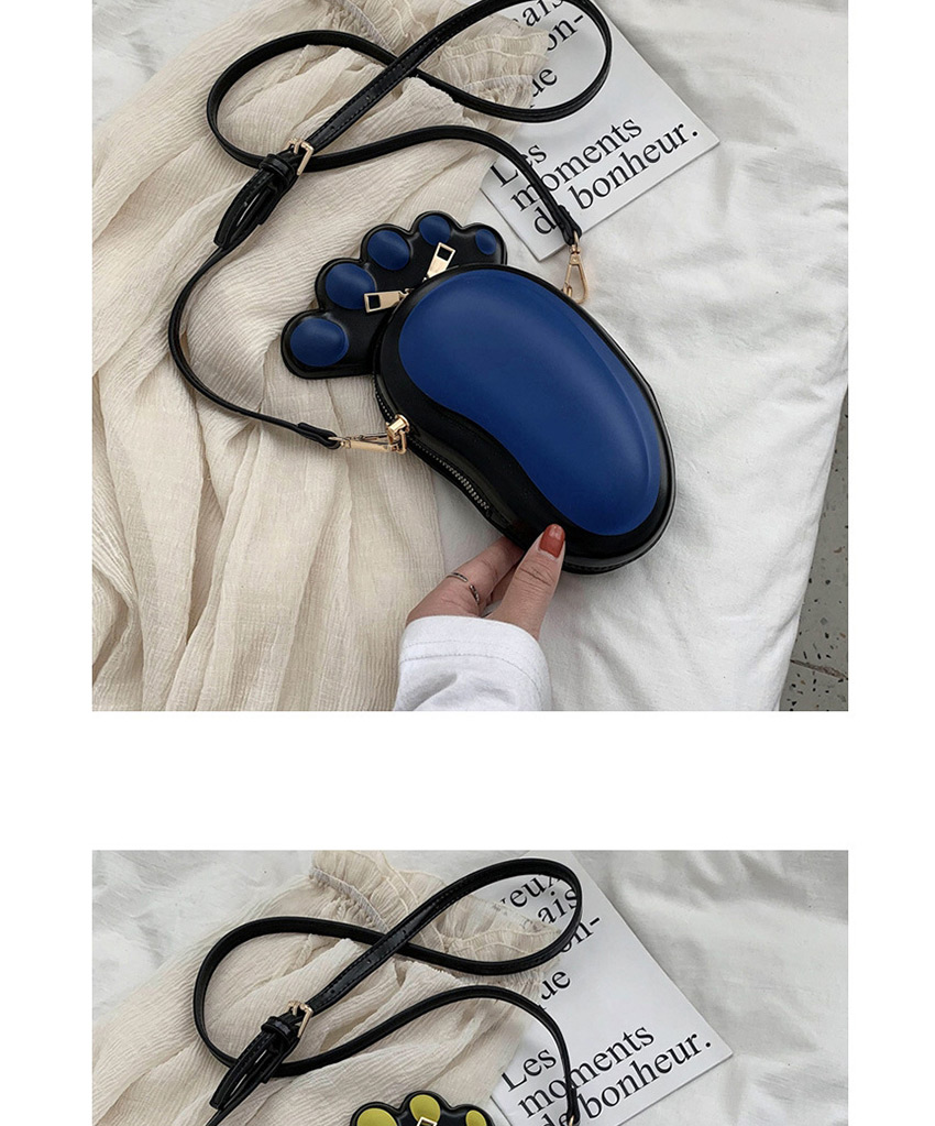 Fashion Blue Cartoon Foot Shoulder Bag,Shoulder bags