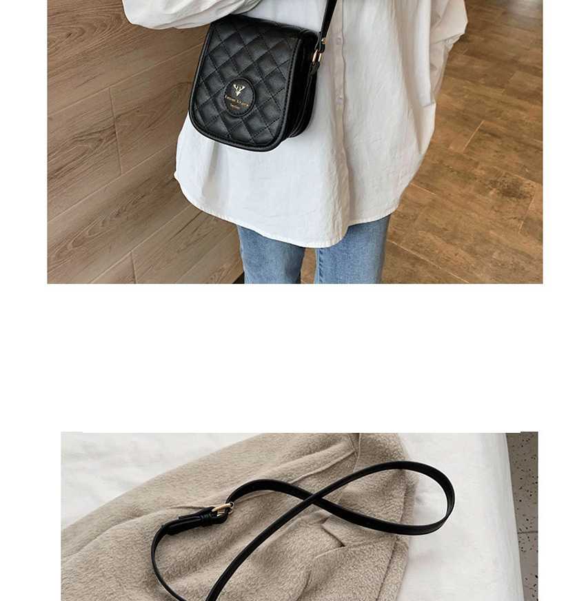 Fashion Black Diamond Chain Stitched Shoulder Crossbody Bag,Shoulder bags