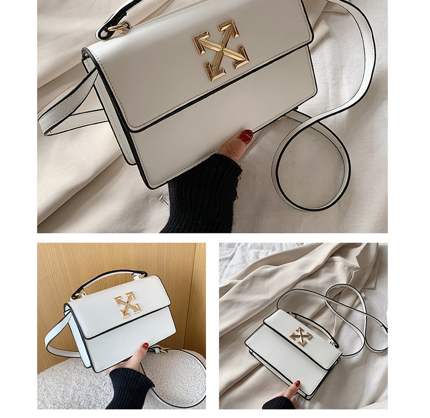 Fashion Large White Arrow Studs Shoulder Bag Crossbody Bag,Handbags