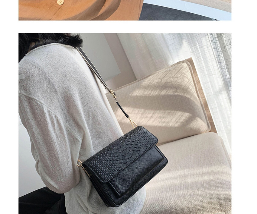 Fashion Black Wide Simple Hand Shoulder Crossbody Bag,Shoulder bags