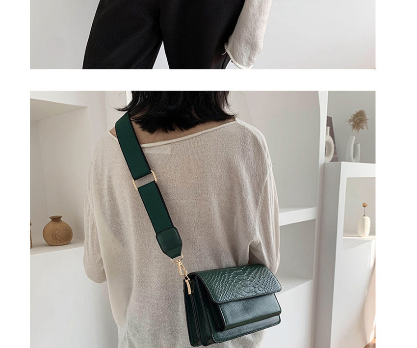 Fashion Black Wide Simple Hand Shoulder Crossbody Bag,Shoulder bags