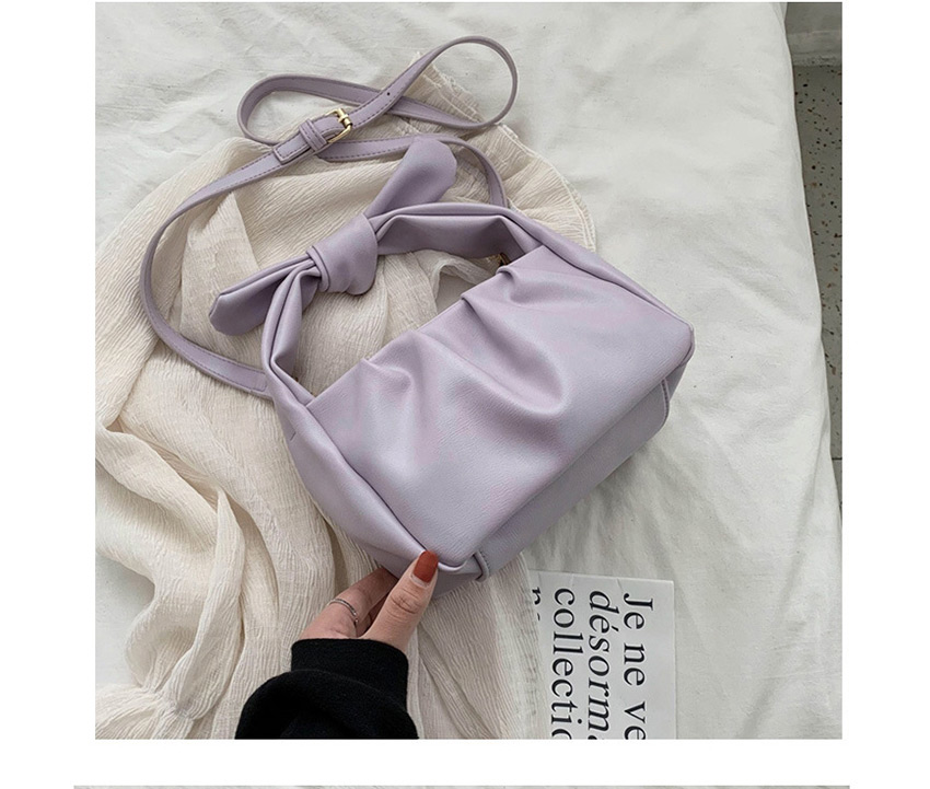 Fashion Purple Pleated Shoulder Bag,Shoulder bags