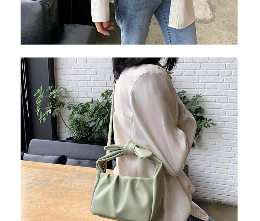 Fashion Green Pleated Shoulder Bag,Shoulder bags
