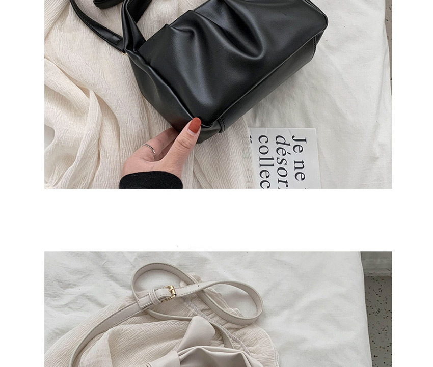 Fashion Black Pleated Shoulder Bag,Shoulder bags