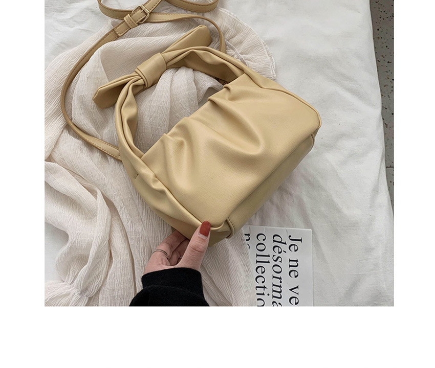 Fashion Off-white Pleated Shoulder Bag,Shoulder bags