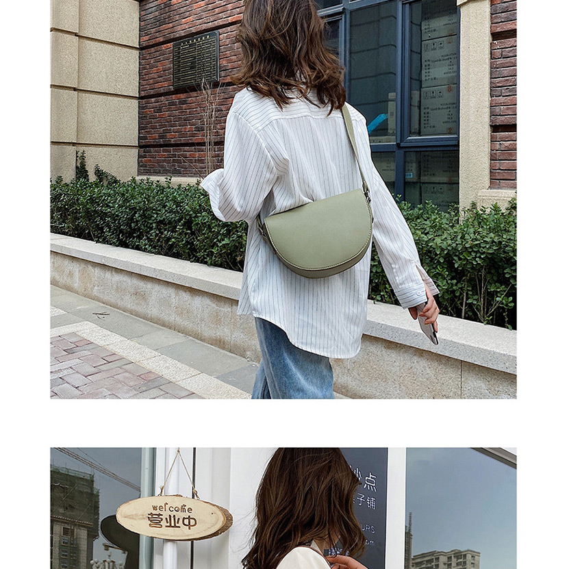 Fashion Green Shoulder Bag With Embroidered Wide Shoulder Strap,Shoulder bags