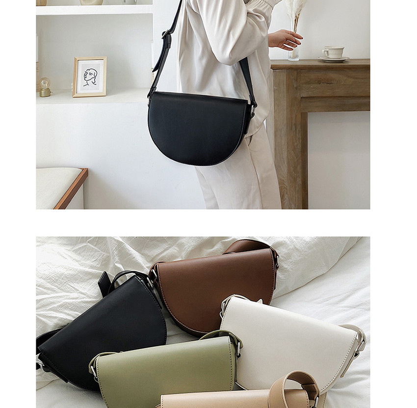 Fashion Khaki Shoulder Bag With Embroidered Wide Shoulder Strap,Shoulder bags