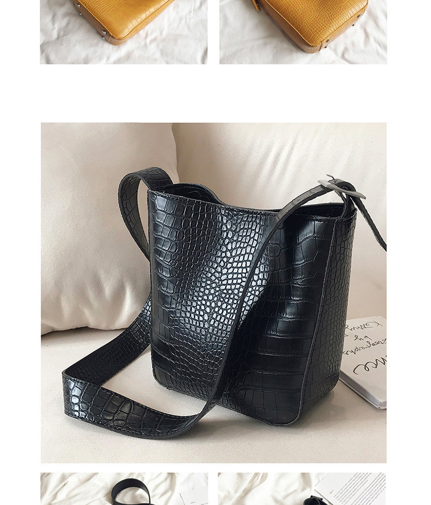 Fashion Off-white Crocodile Shoulder Crossbody Bag,Shoulder bags