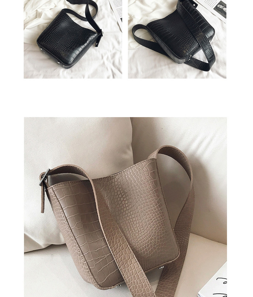 Fashion Black Crocodile Shoulder Crossbody Bag,Shoulder bags