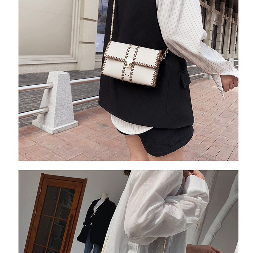 Fashion White Chain Embroidered Shoulder Bag,Shoulder bags