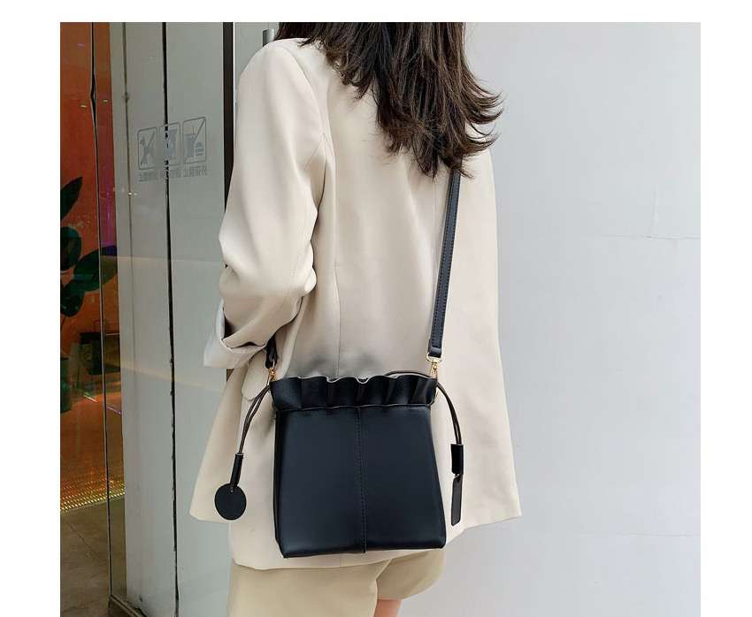 Fashion Black Drawstring Shoulder Bag,Shoulder bags