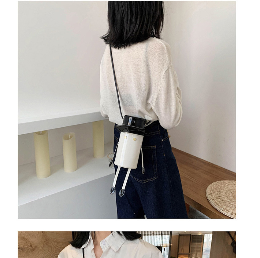 Fashion White Contrast Cartoon Shoulder Bag,Shoulder bags