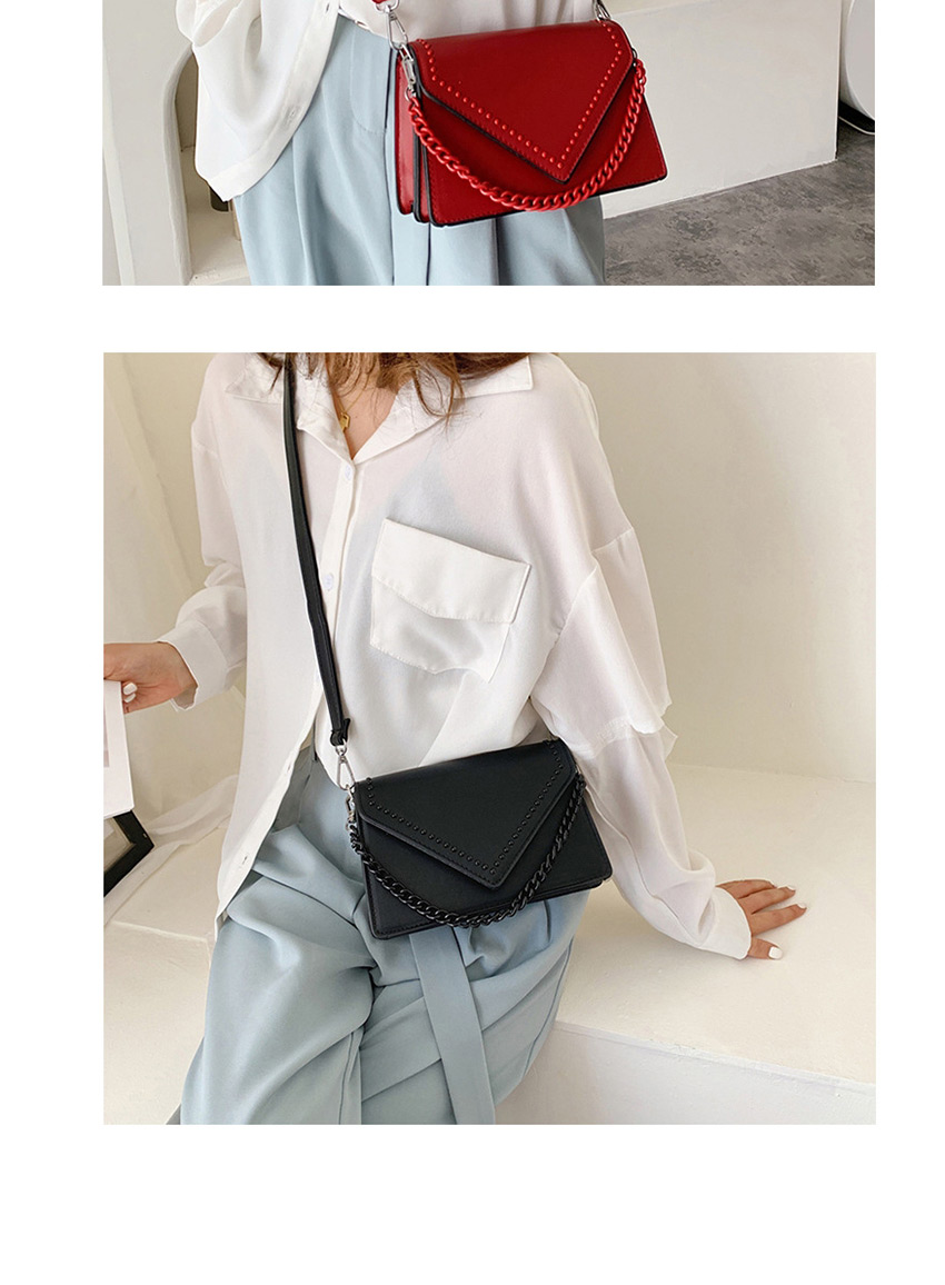 Fashion Khaki Studded Chain Shoulder Bag,Shoulder bags
