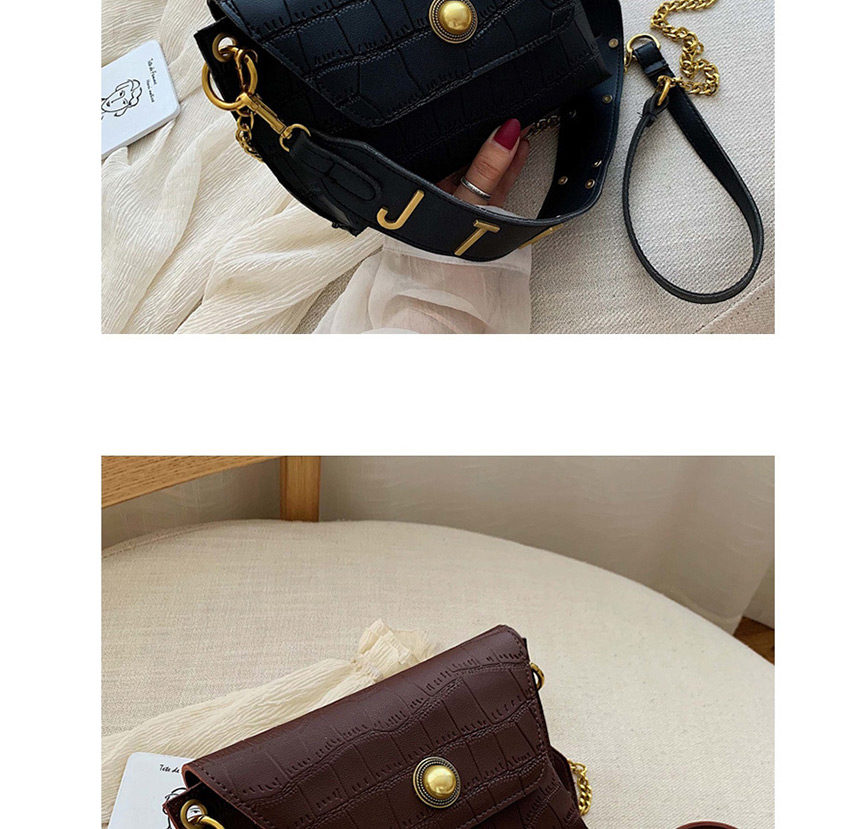 Fashion Black Stone Shoulder Crossbody Bag,Shoulder bags