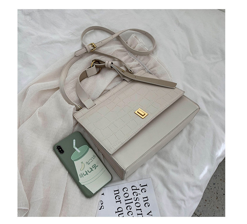 Fashion White Stone Pattern Shoulder Bag Crossbody Bag,Handbags