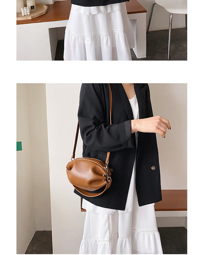 Fashion Black Pleated Chain Shoulder Bag Crossbody Bag,Handbags