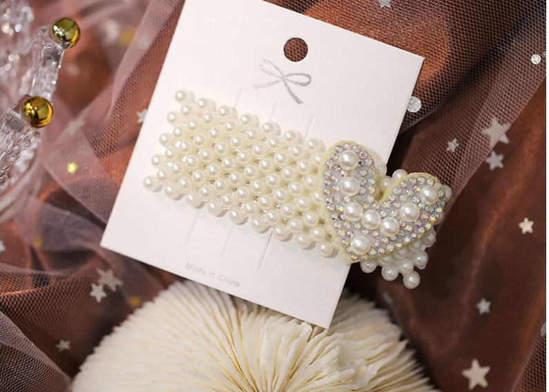 Fashion White Bear Geometrical Hairpin With Diamonds,Hairpins