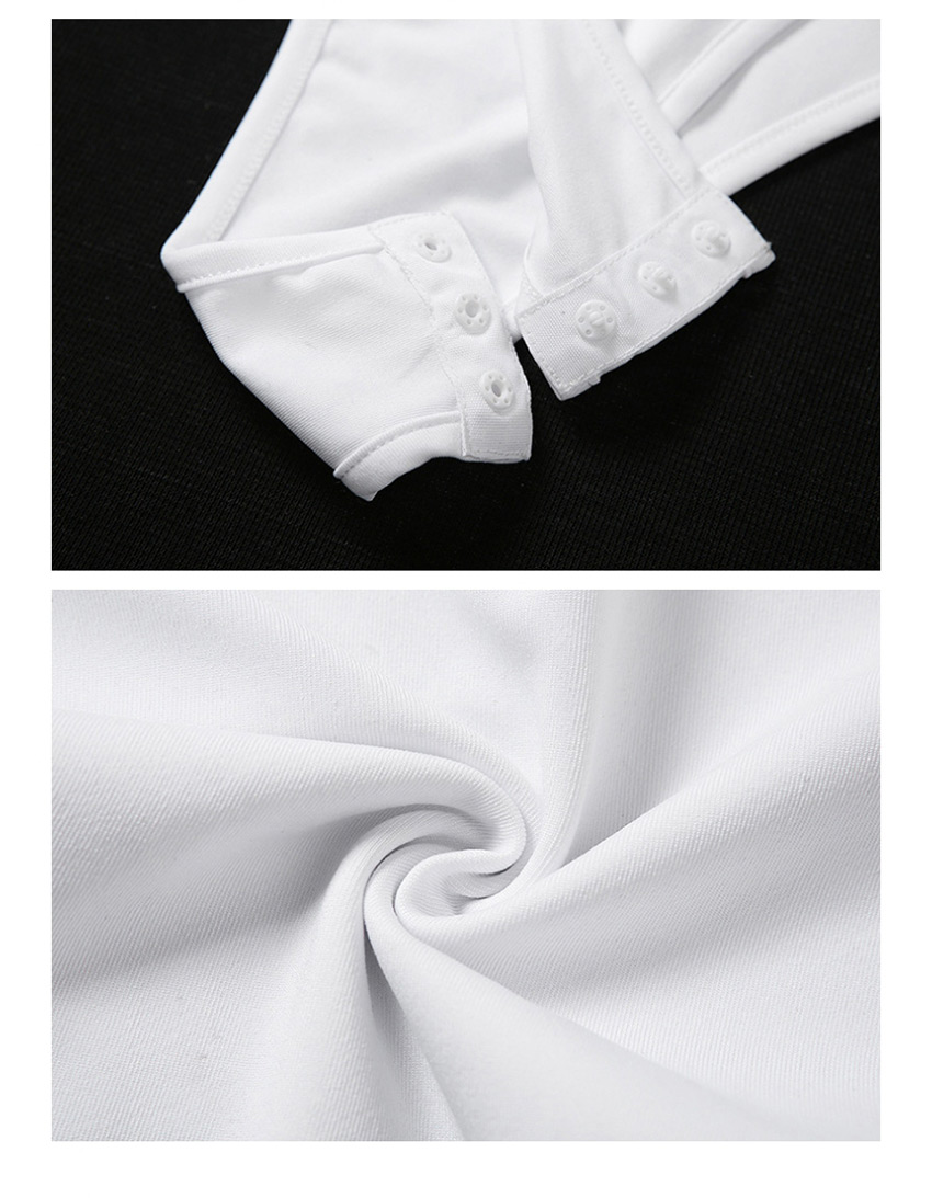 Fashion White Strapless Low-cut Perspective Mesh Jumpsuit,SLEEPWEAR & UNDERWEAR