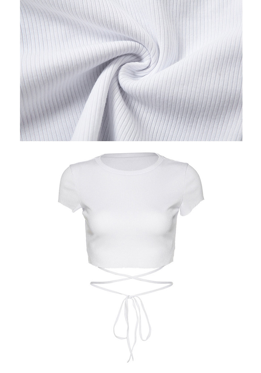 Fashion White Short-sleeved T-shirt,Tank Tops & Camis