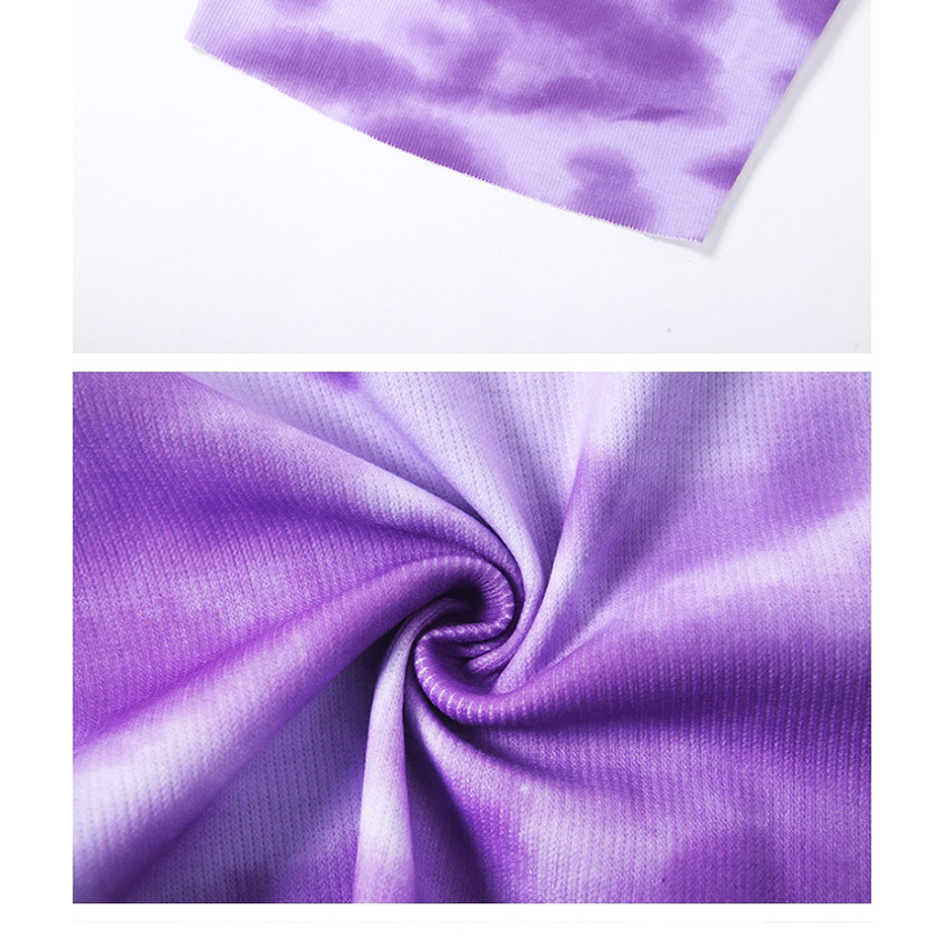 Fashion Purple Graffiti Halter Short Cropped Navel Vest,Tank Tops & Camis