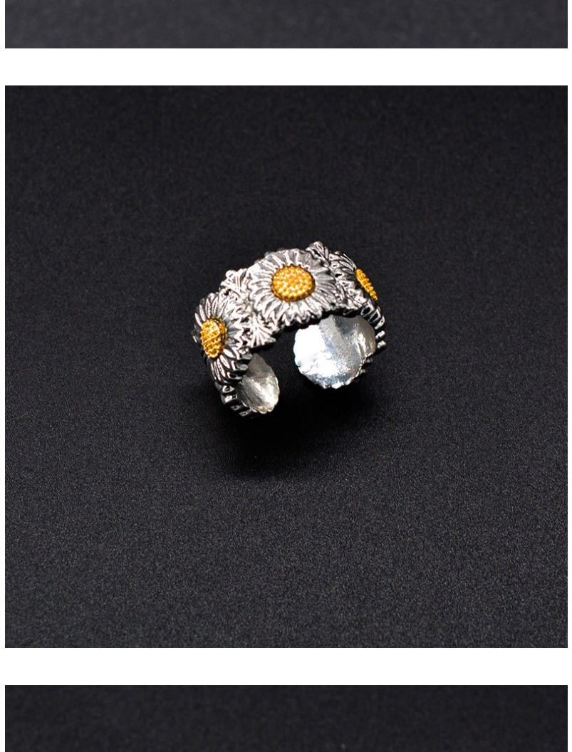 Fashion Diamond Small Daisy Diamond Adjustable Ring,Fashion Rings
