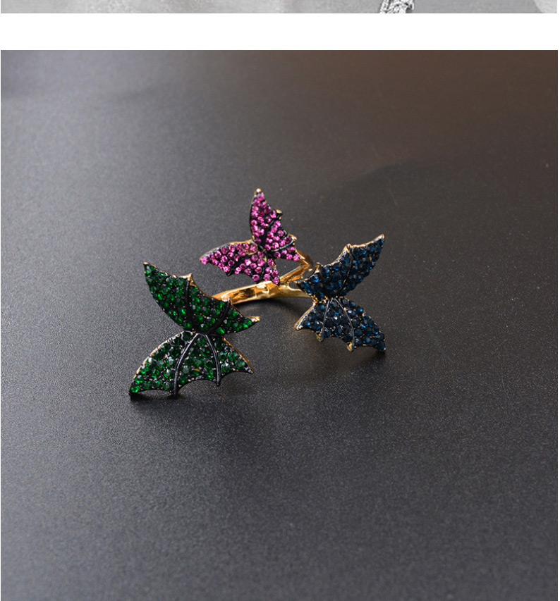 Fashion Silver Three-dimensional Three Butterfly Micro-set Zircon Open Ring,Fashion Rings
