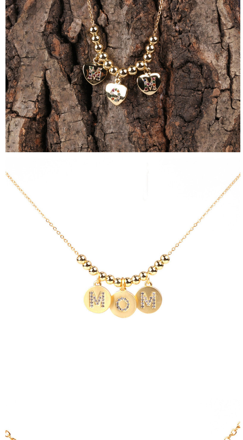 Fashion Golden Diamond letter round beads,Necklaces