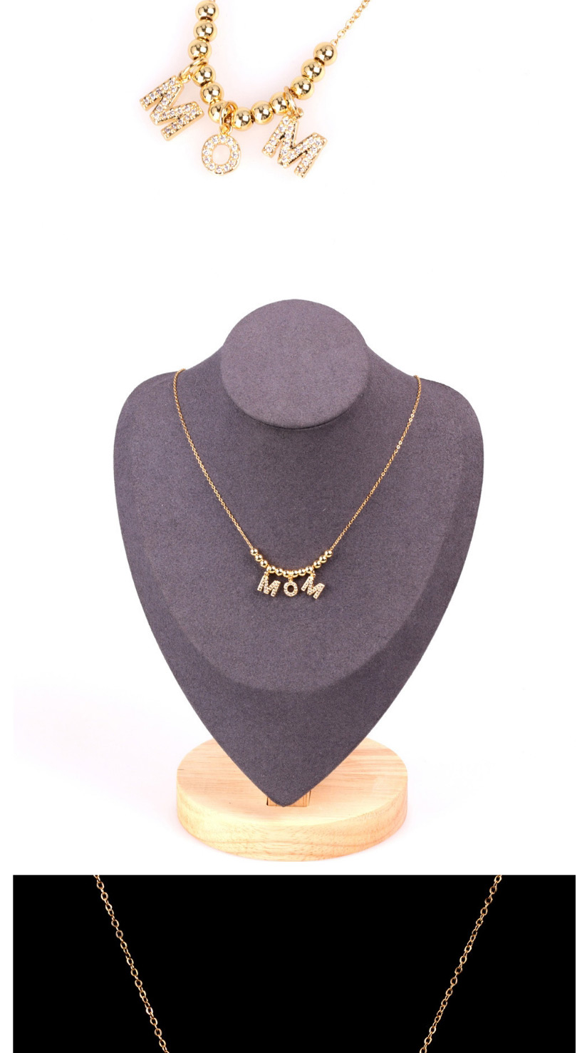 Fashion Golden Diamond letter round beads,Necklaces