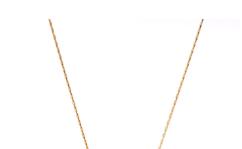 Fashion Golden Three-dimensional Micro-set Zircon Small Square Star And Moon Necklace,Necklaces