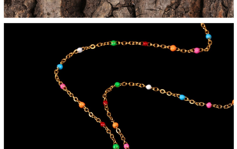 Fashion Golden Love Resin Alloy Necklace With Color Diamonds,Necklaces