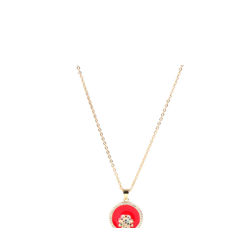 Fashion White Girl Boys And Girls Drop Oil Necklace,Necklaces