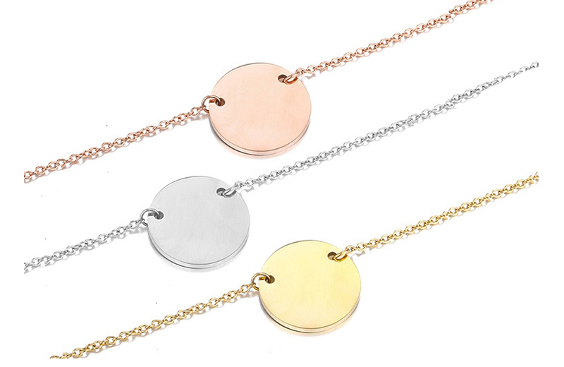 Fashion Golden Gold-plated 316l Titanium Steel Lettering Gold-plated Necklace,Necklaces