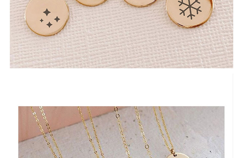 Fashion Steel Color Gold-plated 14k Titanium Steel Necklace,Necklaces