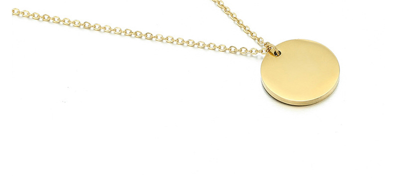 Fashion Golden Gold-plated 316l Titanium Steel Necklace,Necklaces
