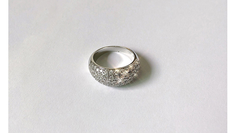 Fashion Golden Wide-face Three-dimensional Inlaid Full Diamond Ring,Fashion Rings
