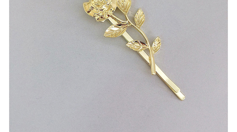 Fashion Set Of Gold Gothic Font Rose Flower Clip,Hairpins