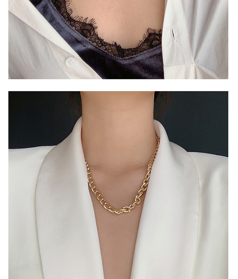 Fashion Golden Alloy Chain Necklace,Chains