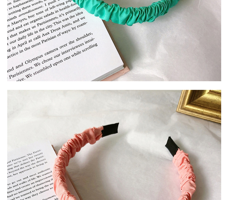 Fashion Light Pink Fabric Fold Headband,Head Band