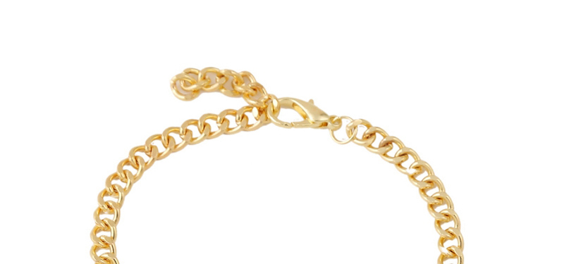 Fashion Golden Alloy Chain Coin Brooch Bracelet,Fashion Bracelets