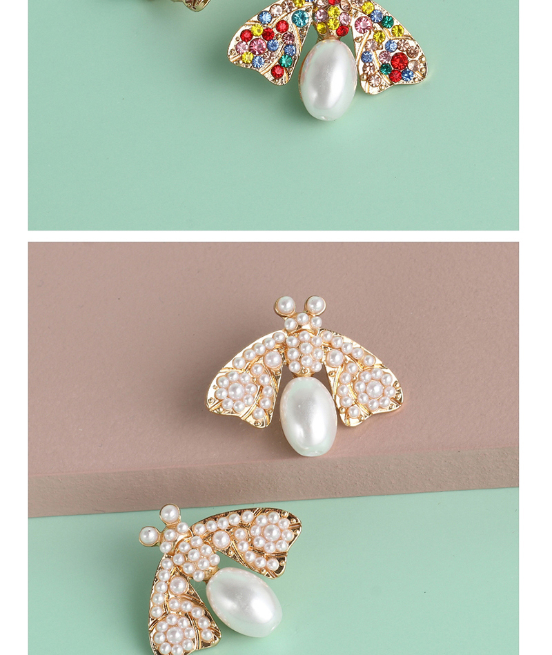 Fashion Color Insect Pearl Earrings,Stud Earrings