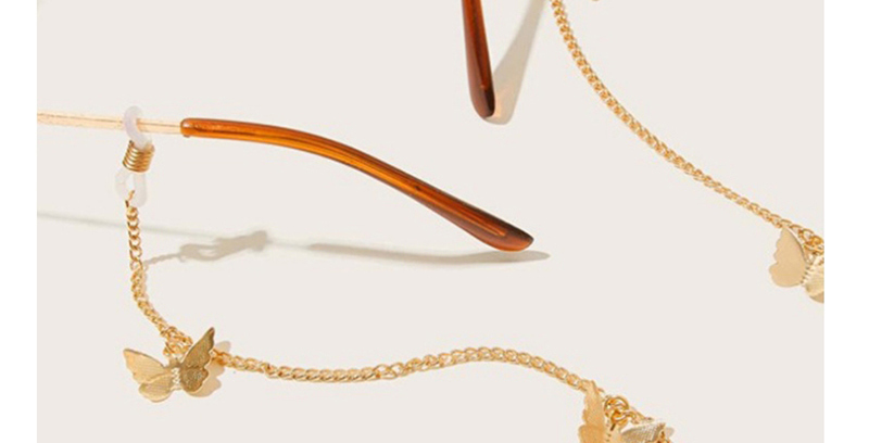 Fashion Golden Alloy Butterfly Glasses Chain,Sunglasses Chain