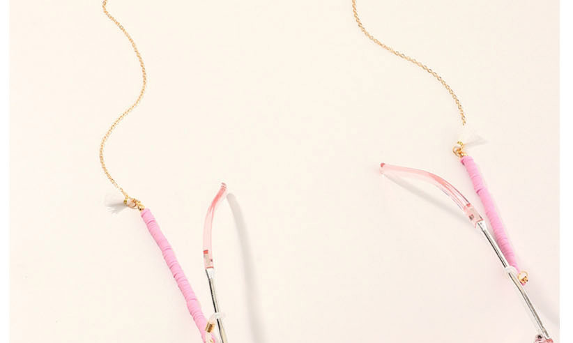 Fashion Pink Soft Ceramic Anti-skid Glasses Chain,Sunglasses Chain