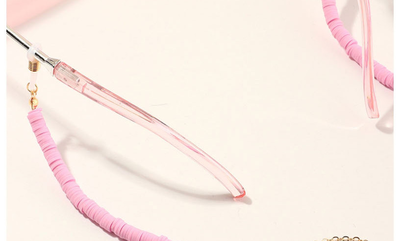Fashion Pink Soft Ceramic Anti-skid Glasses Chain,Sunglasses Chain