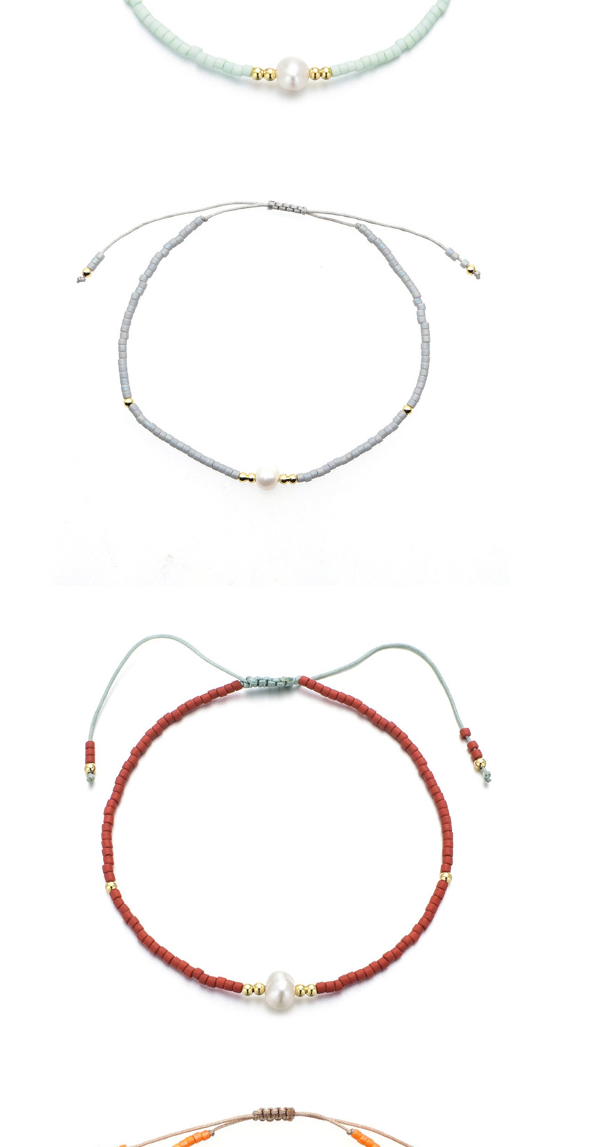 Fashion Beige Rice Beads Hand-woven Natural Freshwater Pearl Bracelet,Beaded Bracelet