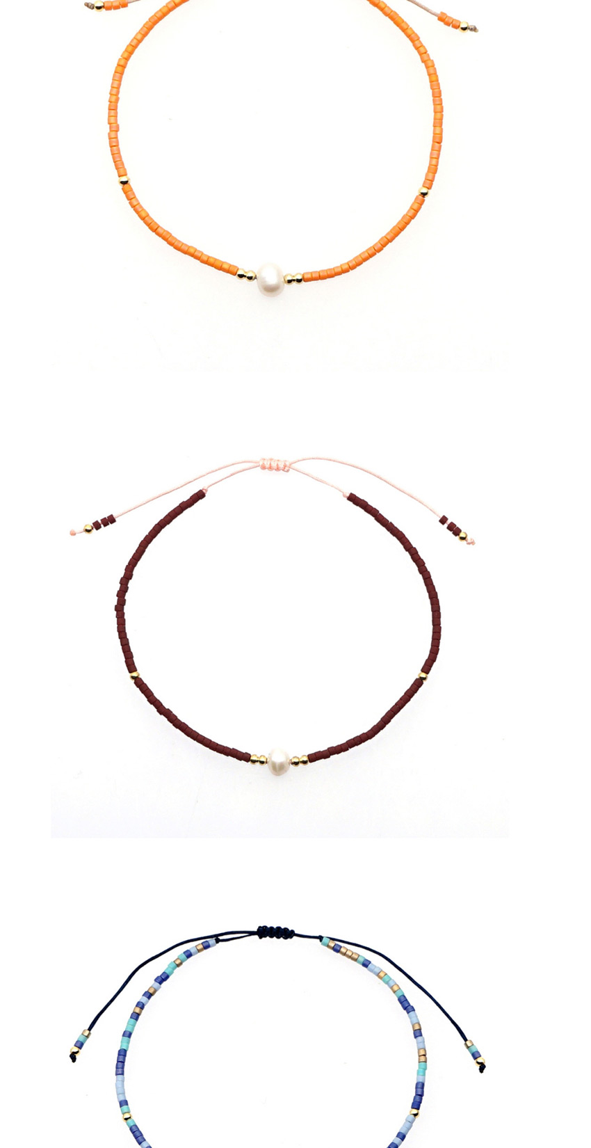 Fashion Beige Rice Beads Hand-woven Natural Freshwater Pearl Bracelet,Beaded Bracelet